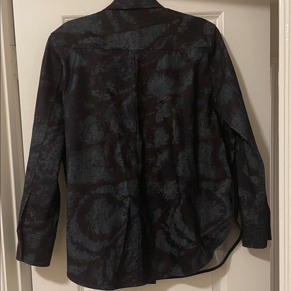 EUC! COS/Chris Perani Dark Blue Textured Denim Jacket, Size 10 - Picture 6 of 6